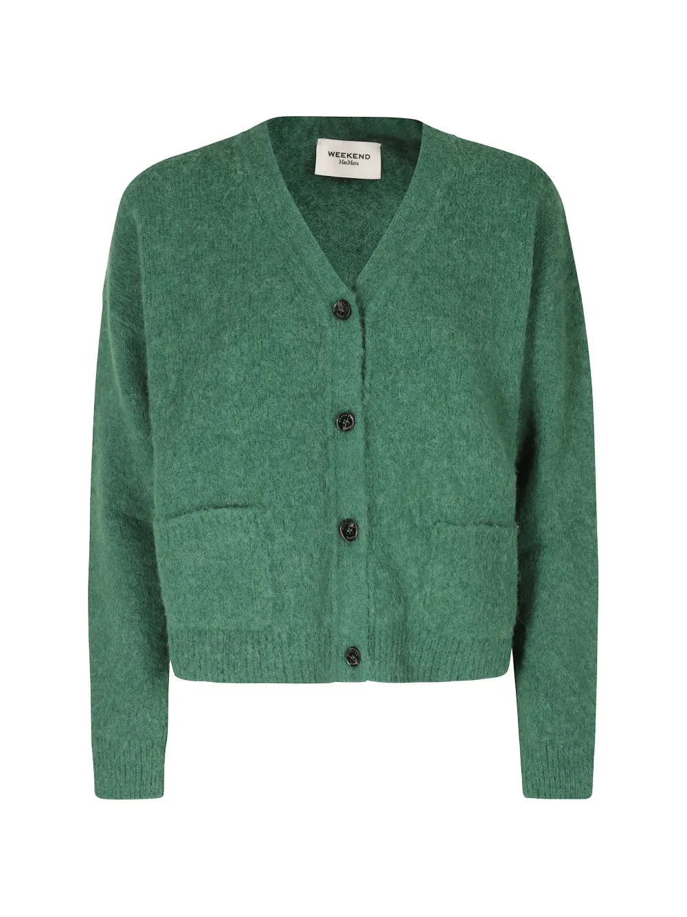 Weekend Max Mara alpaca-knit cardigan Groen