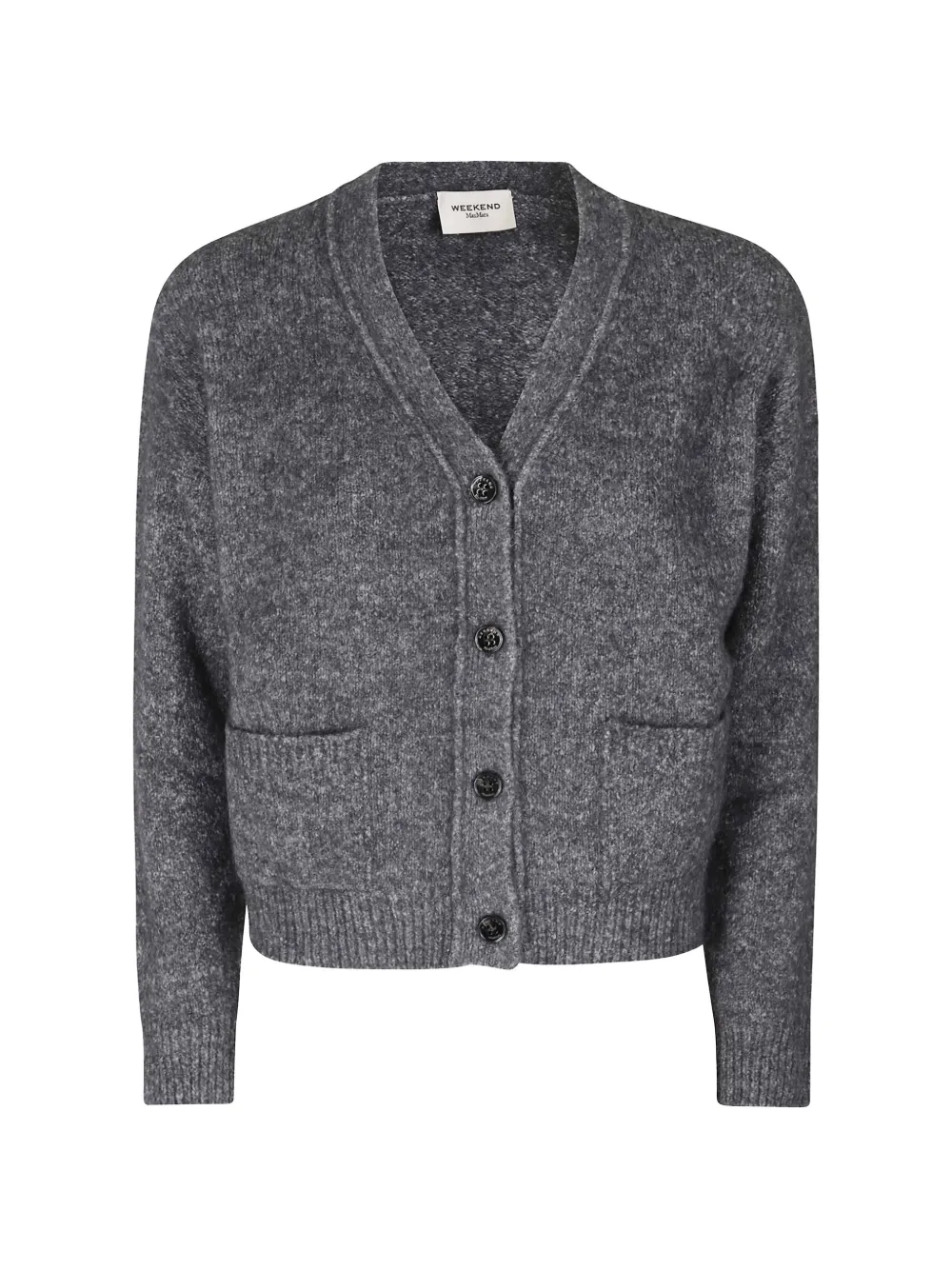 Weekend Max Mara alpaca-knit cardigan Grijs