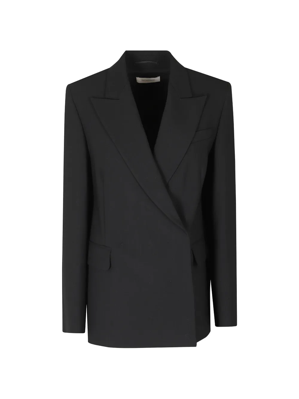 Sportmax peak-lapel double-breasted blazer - Black