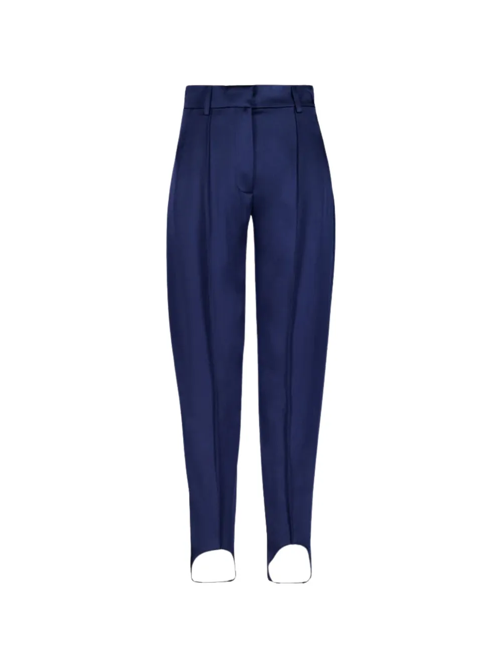 Stella McCartney satin stirrup trousers Blauw