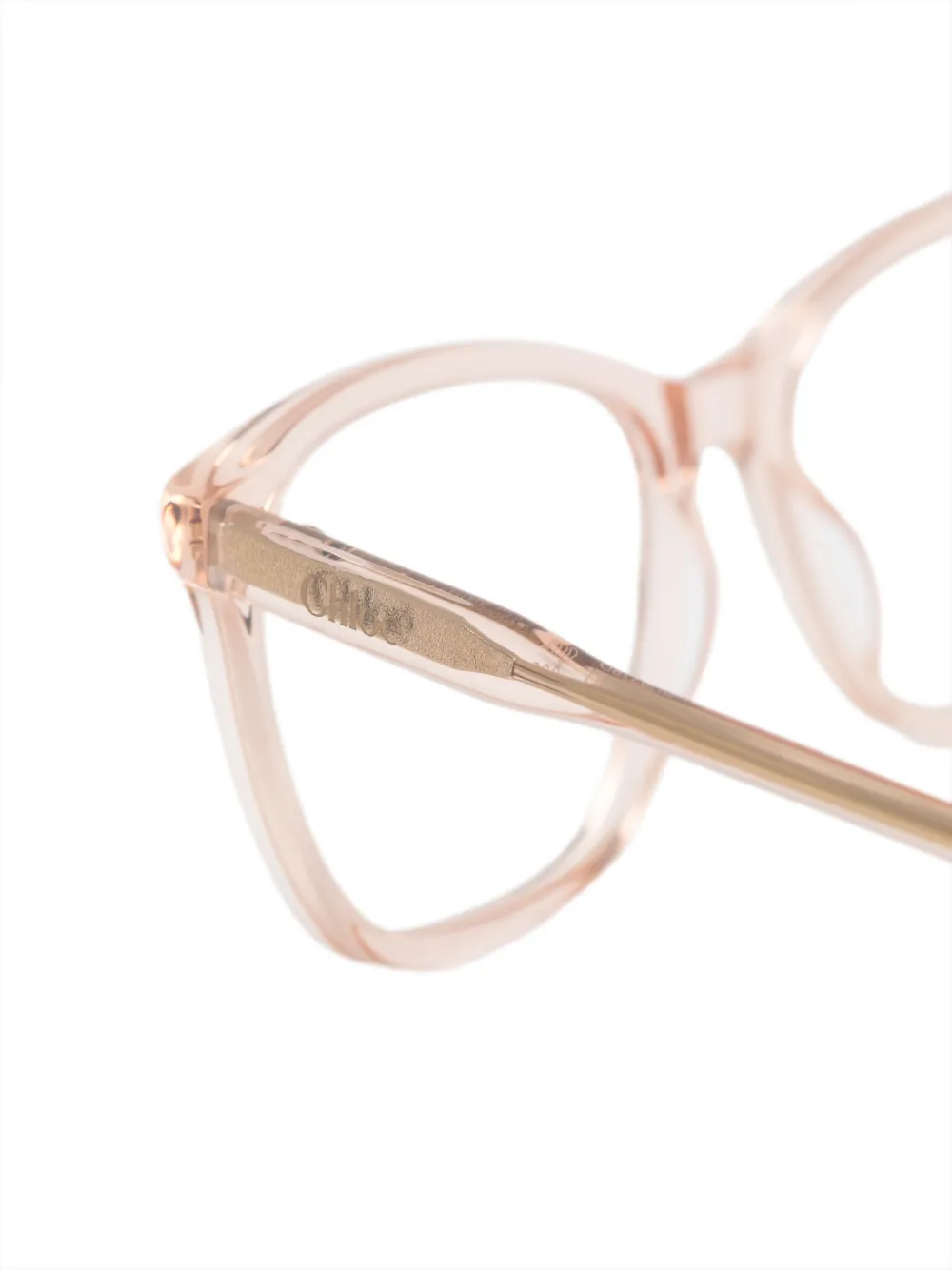 Chloé Eyewear Bril met rechthoekig montuur Roze