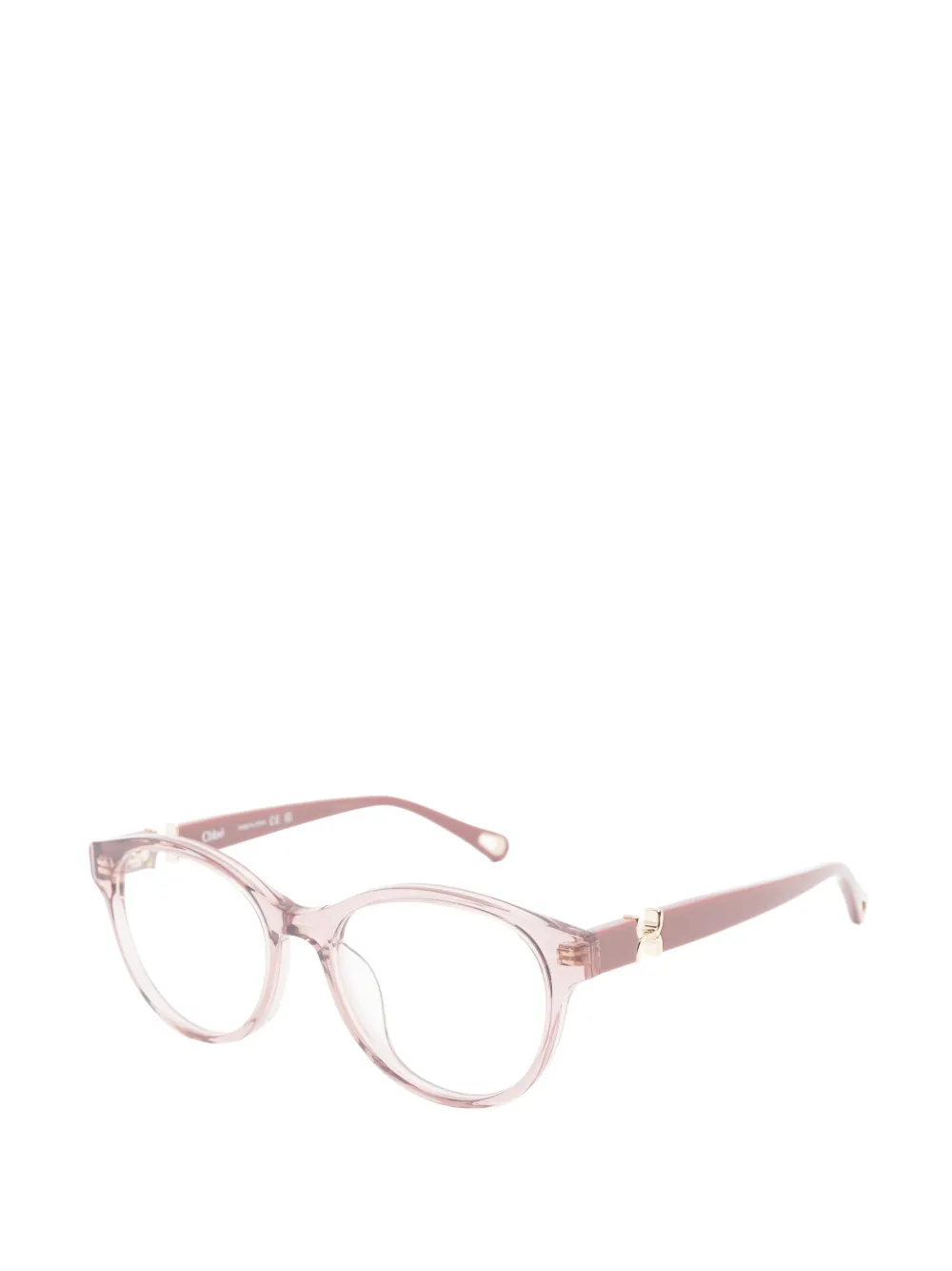 Chloé Eyewear round-frame glasses Roze