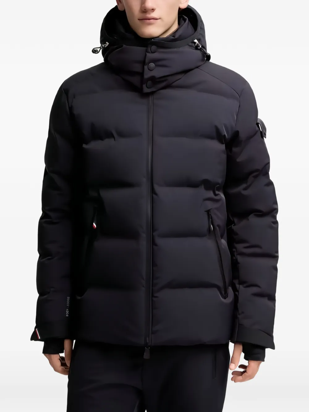 Moncler Grenoble Montgetech quilted hooded jacket Blauw