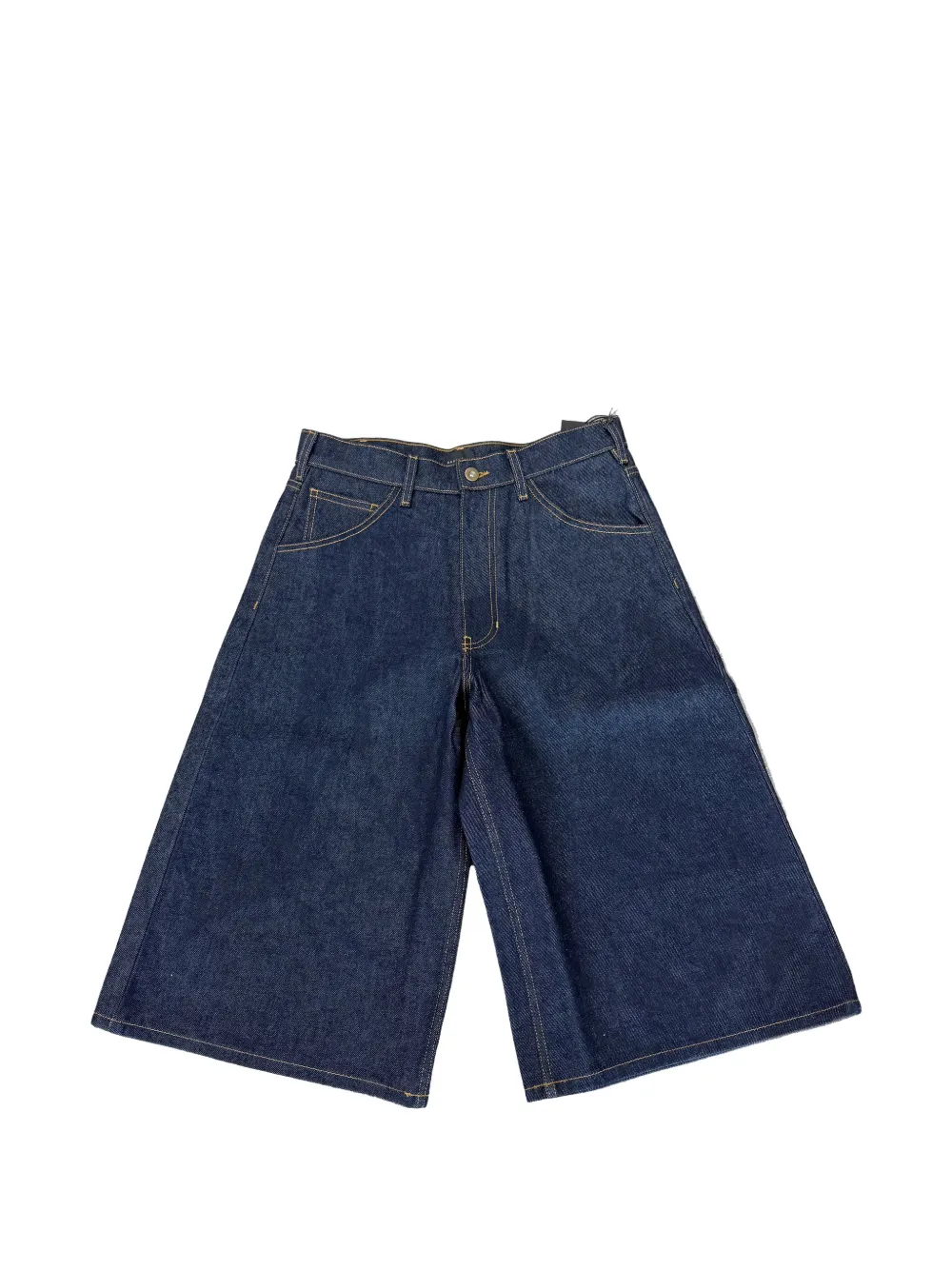GV Gallery logo-embroidered wide-leg shorts - Blu
