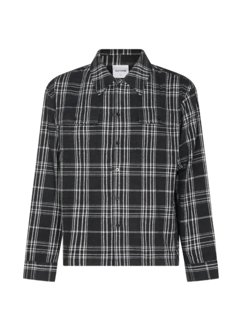 Daily Paper check-pattern logo-patch shirt