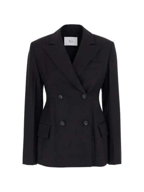 Tela Blazer doppiopetto con revers a lancia