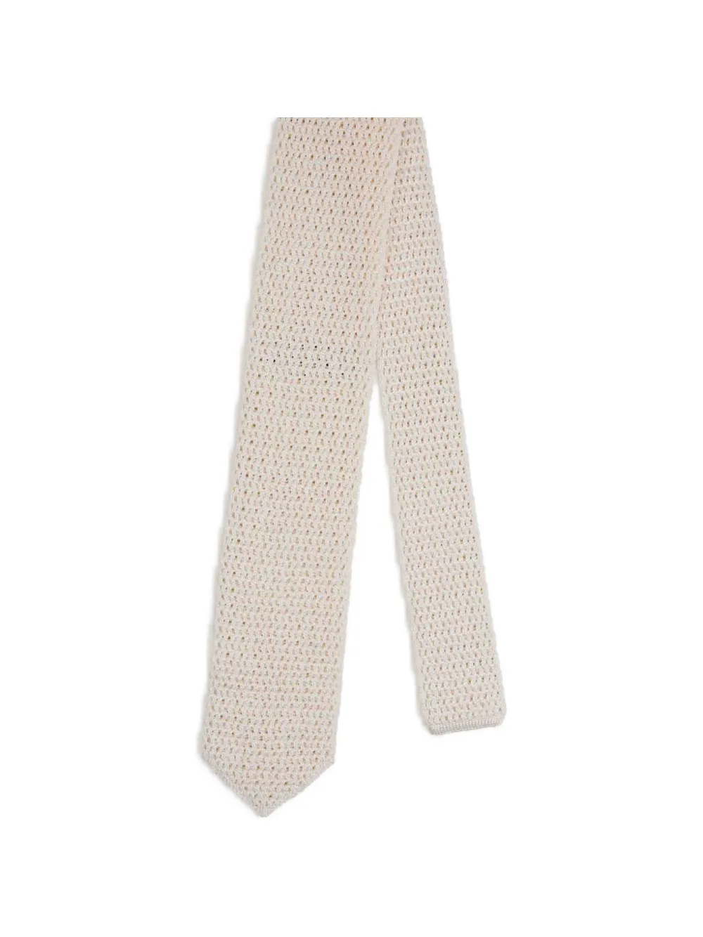 TOM FORD silk knit tie Beige
