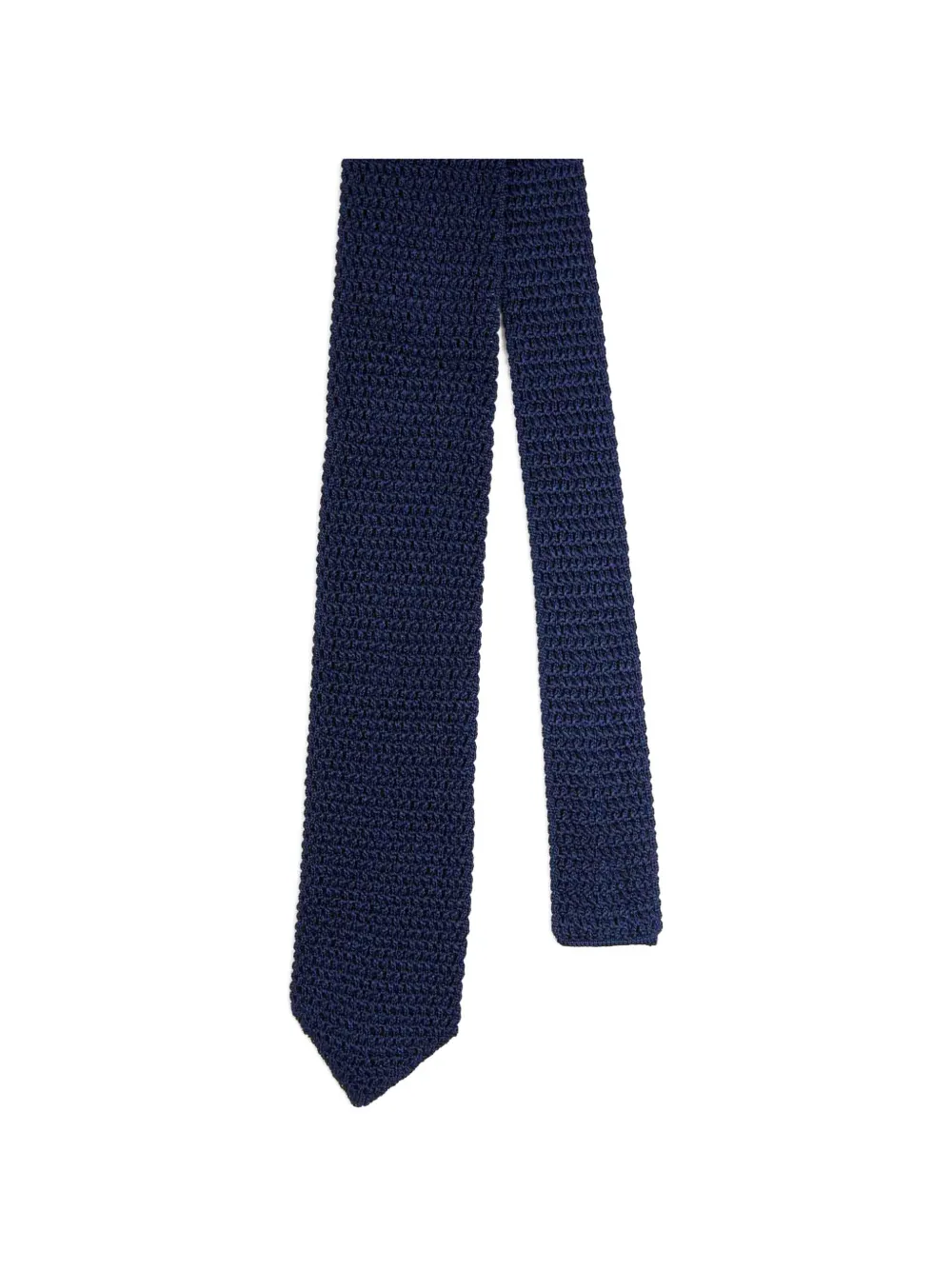 TOM FORD knit-construction tie - Blau