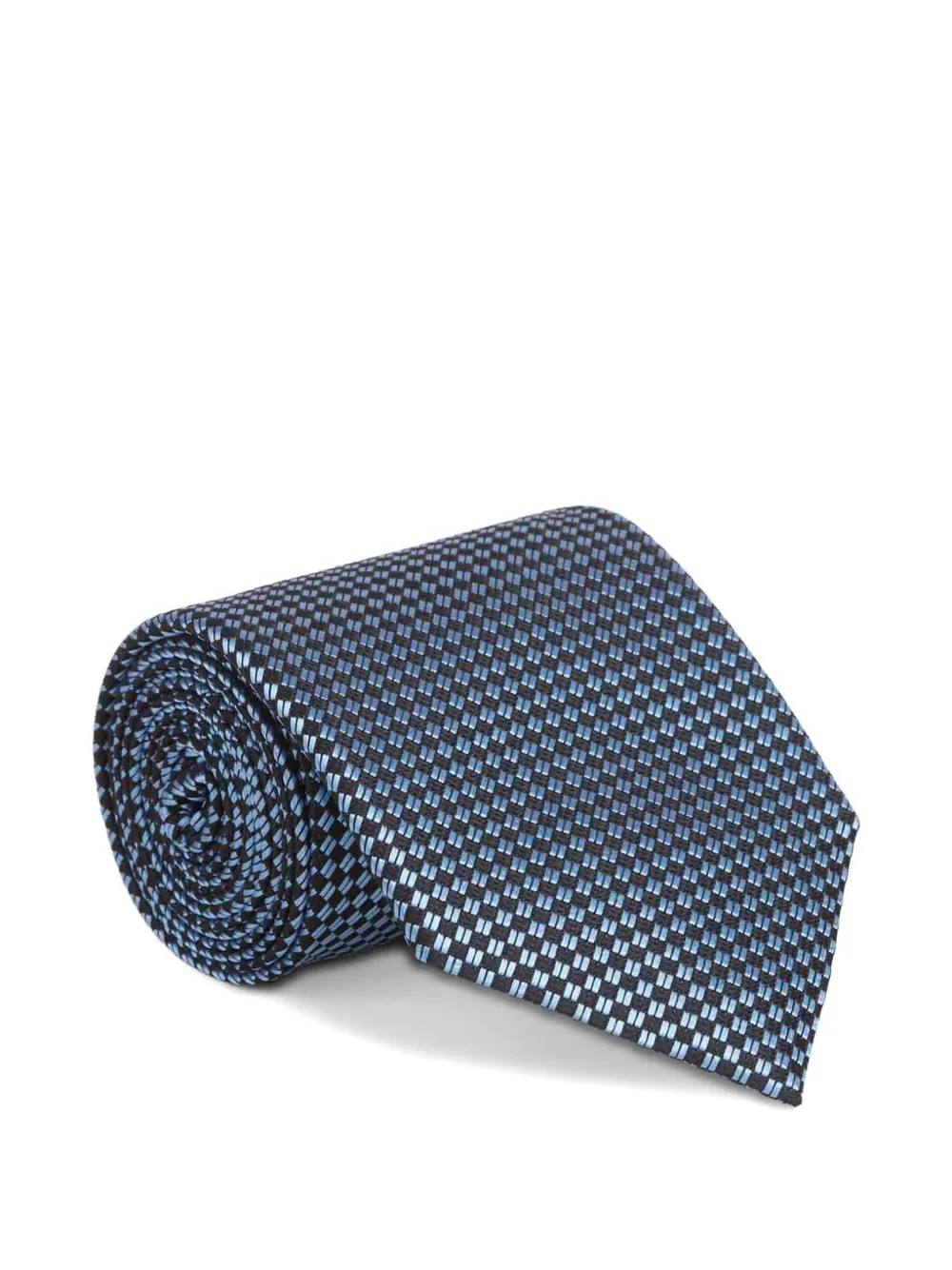 TOM FORD textured silk tie Zwart