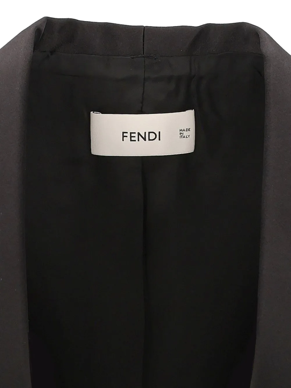 FENDI black Grain de Poudre blazer Zwart