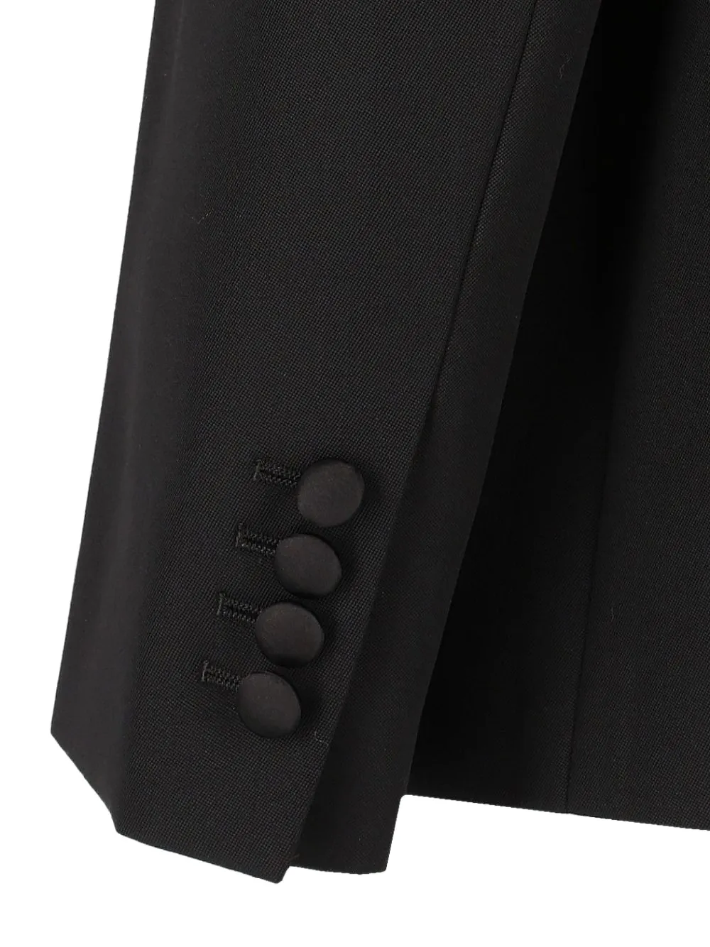 FENDI black Grain de Poudre blazer Zwart