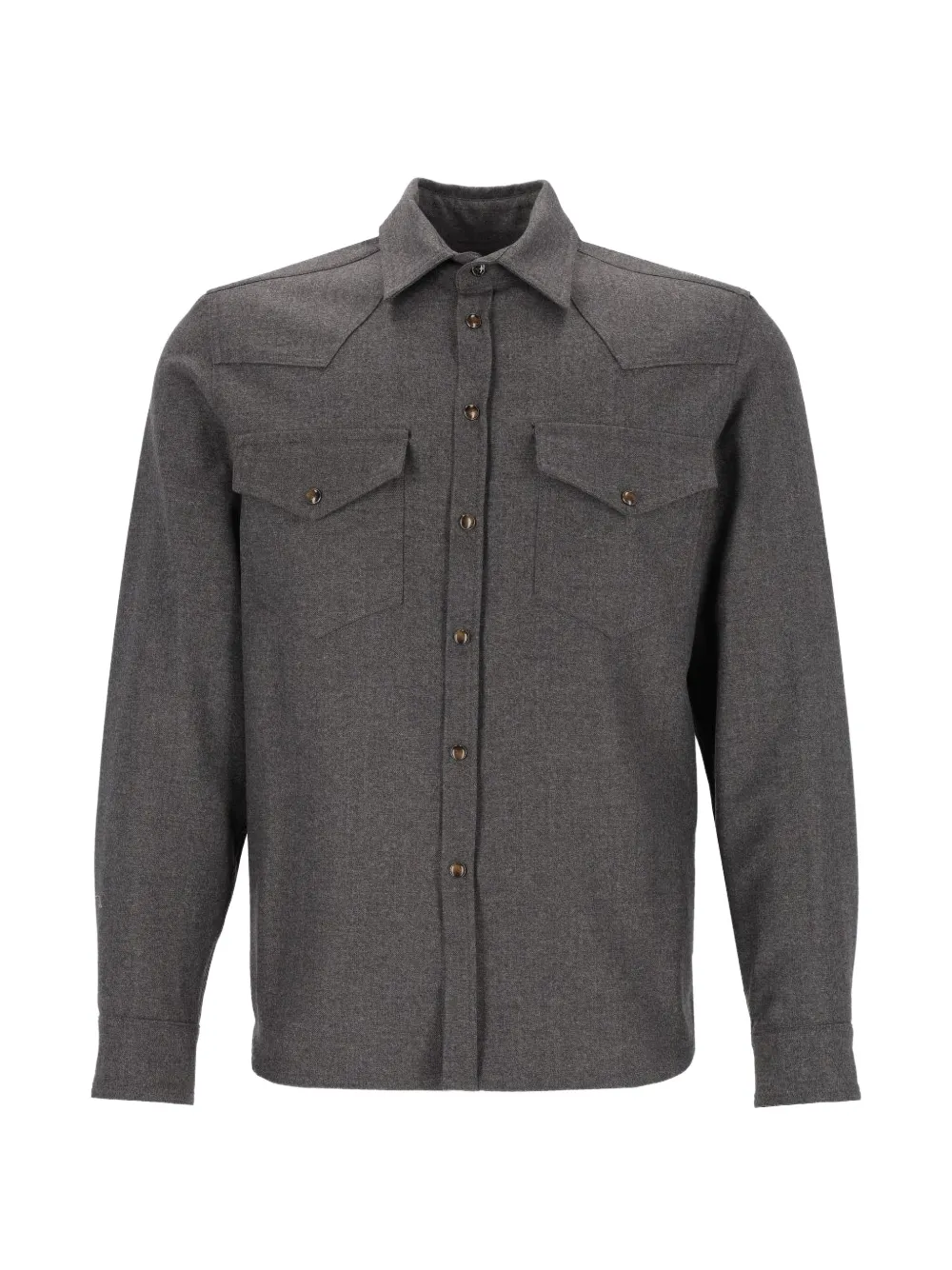 Nine In The Morning Tobia western-yoke shirt - Grey