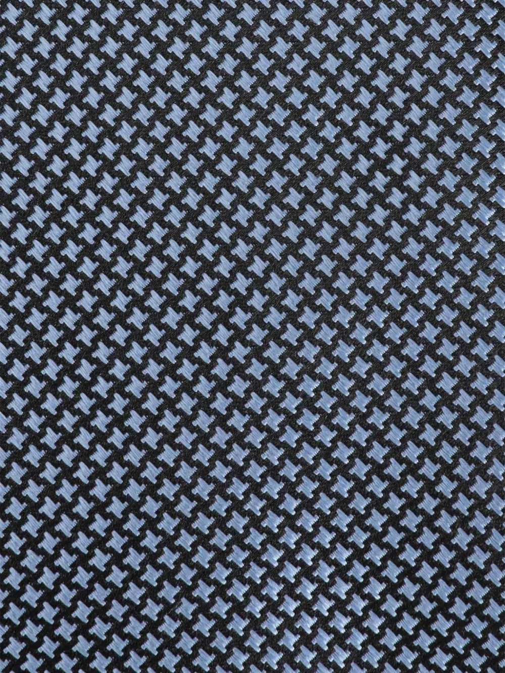 TOM FORD houndstooth-pattern silk tie Zwart
