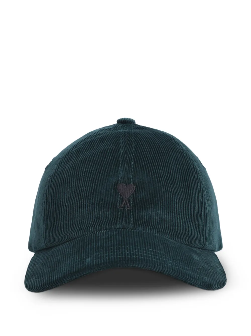 AMI Paris corduroy logo cap Groen