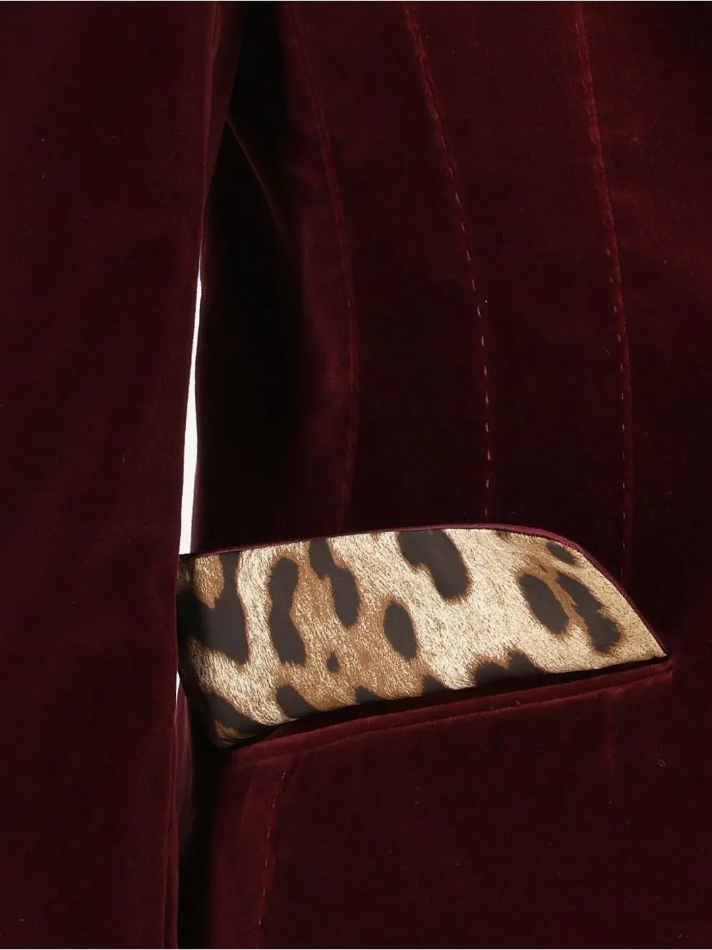 Dolce & Gabbana Turlington single-breasted jacket in velvet Paars
