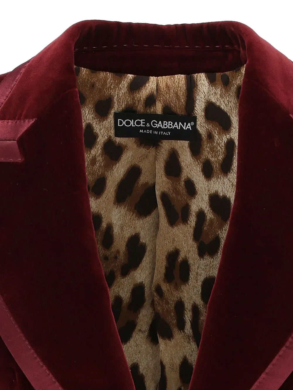Dolce & Gabbana Turlington single-breasted jacket in velvet Paars