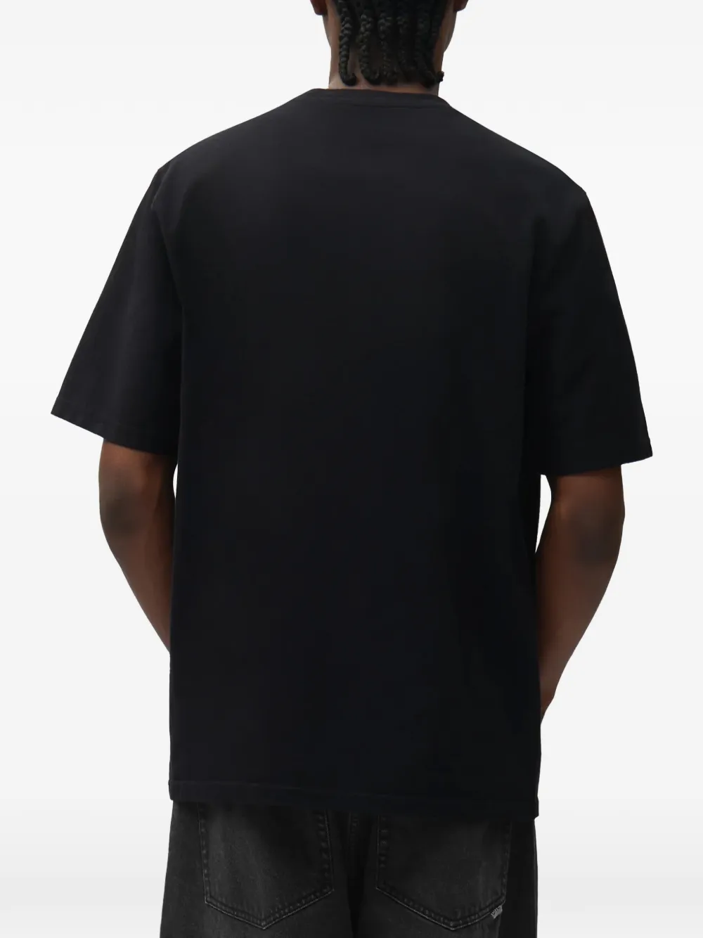 Arte Antwerp Cor logo-embroidered heart T-shirt Zwart