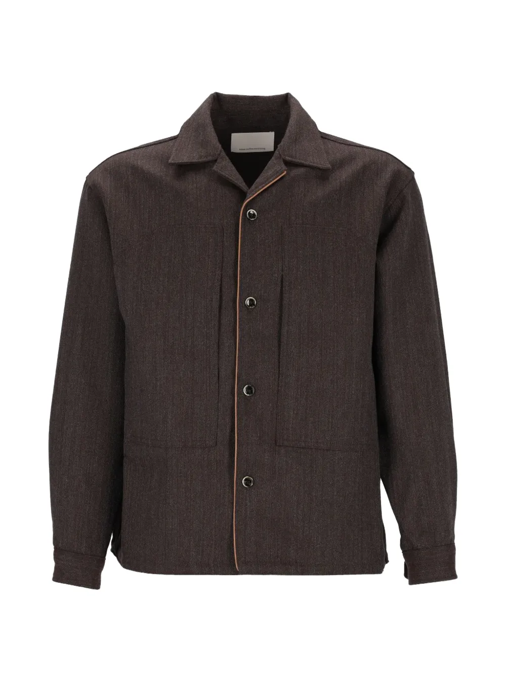 Nine In The Morning piped wool shirt jacket Bruin