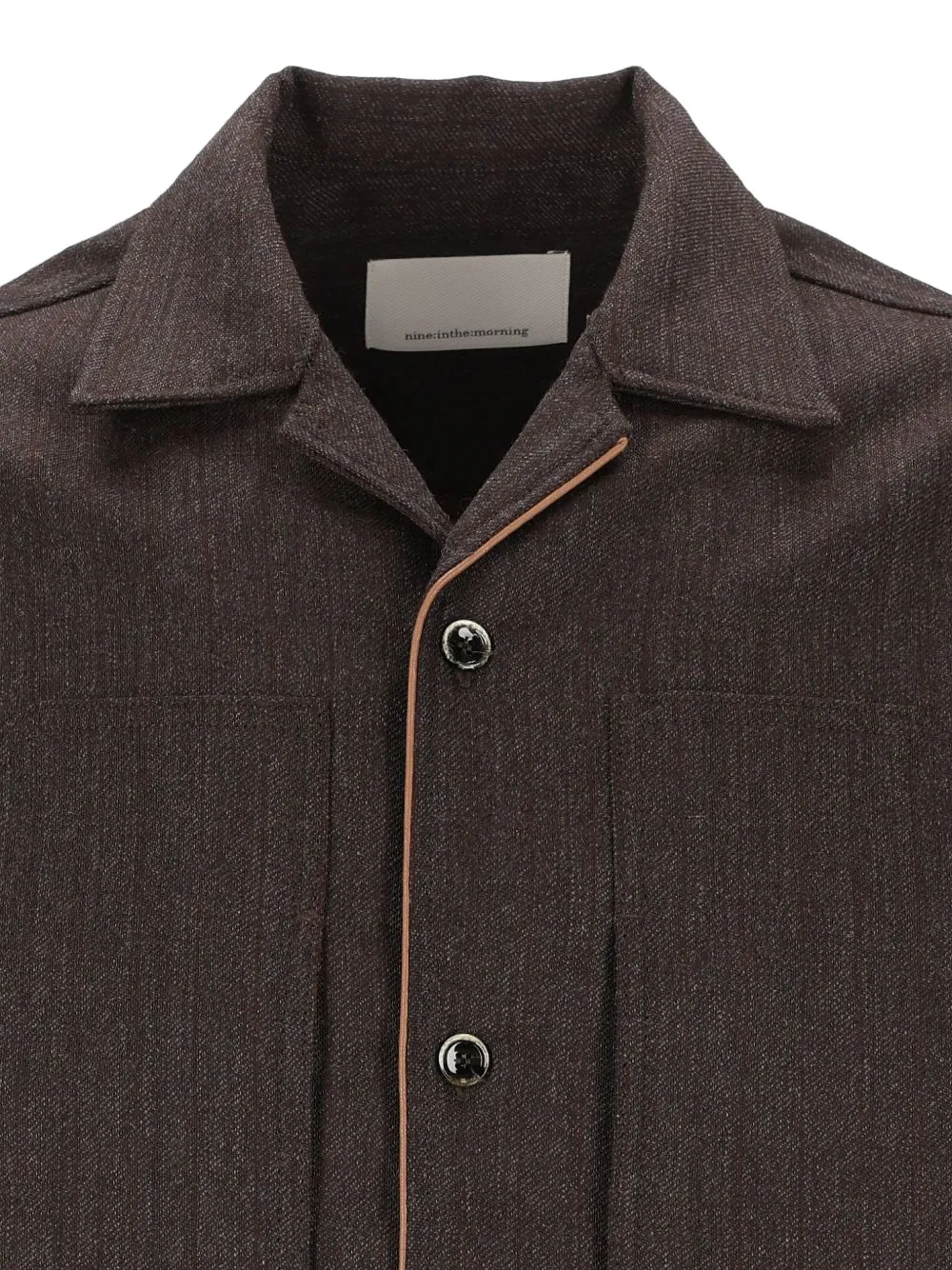 Nine In The Morning piped wool shirt jacket Bruin
