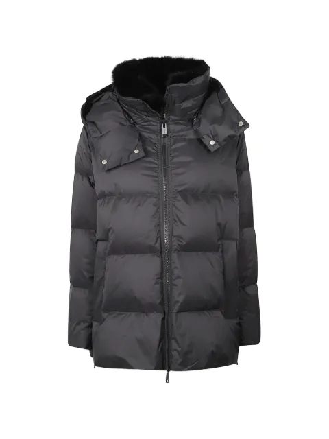 Yves Salomon fur-trim hooded jacket