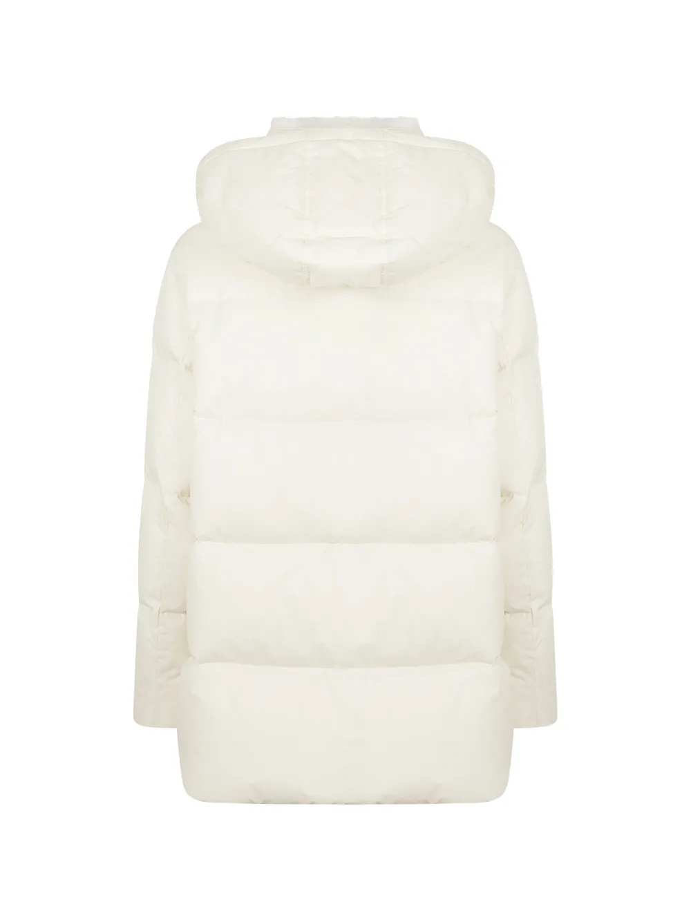 Yves Salomon quilted hooded jacket Beige