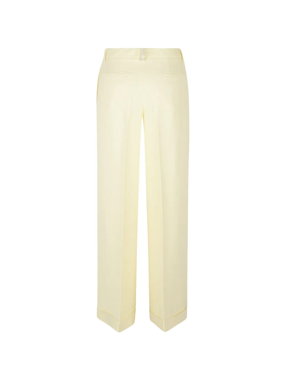 Fabiana Filippi beaded-trim pressed-crease trousers Geel