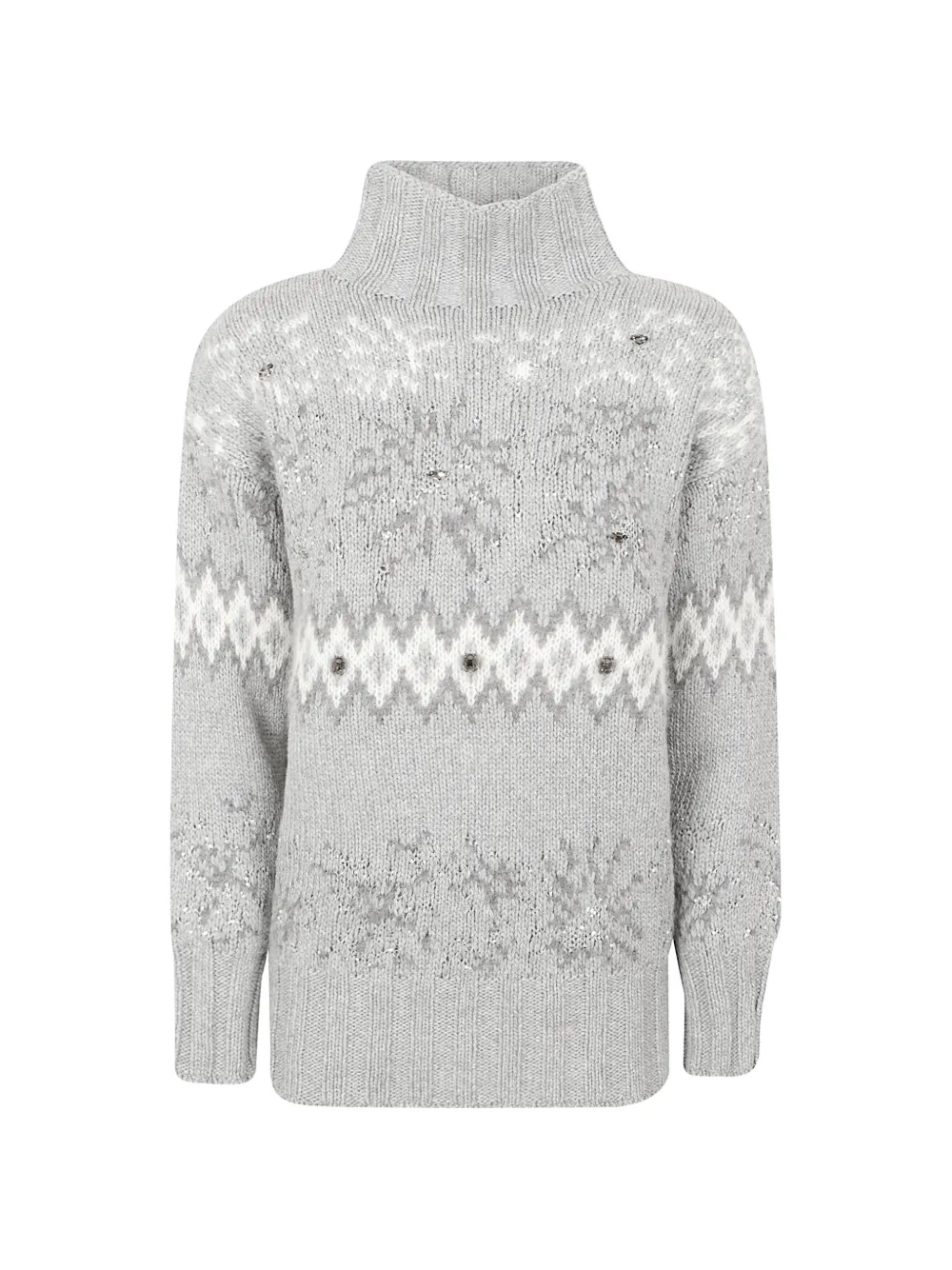 Fabiana Filippi sequin-embellished sweater Grijs