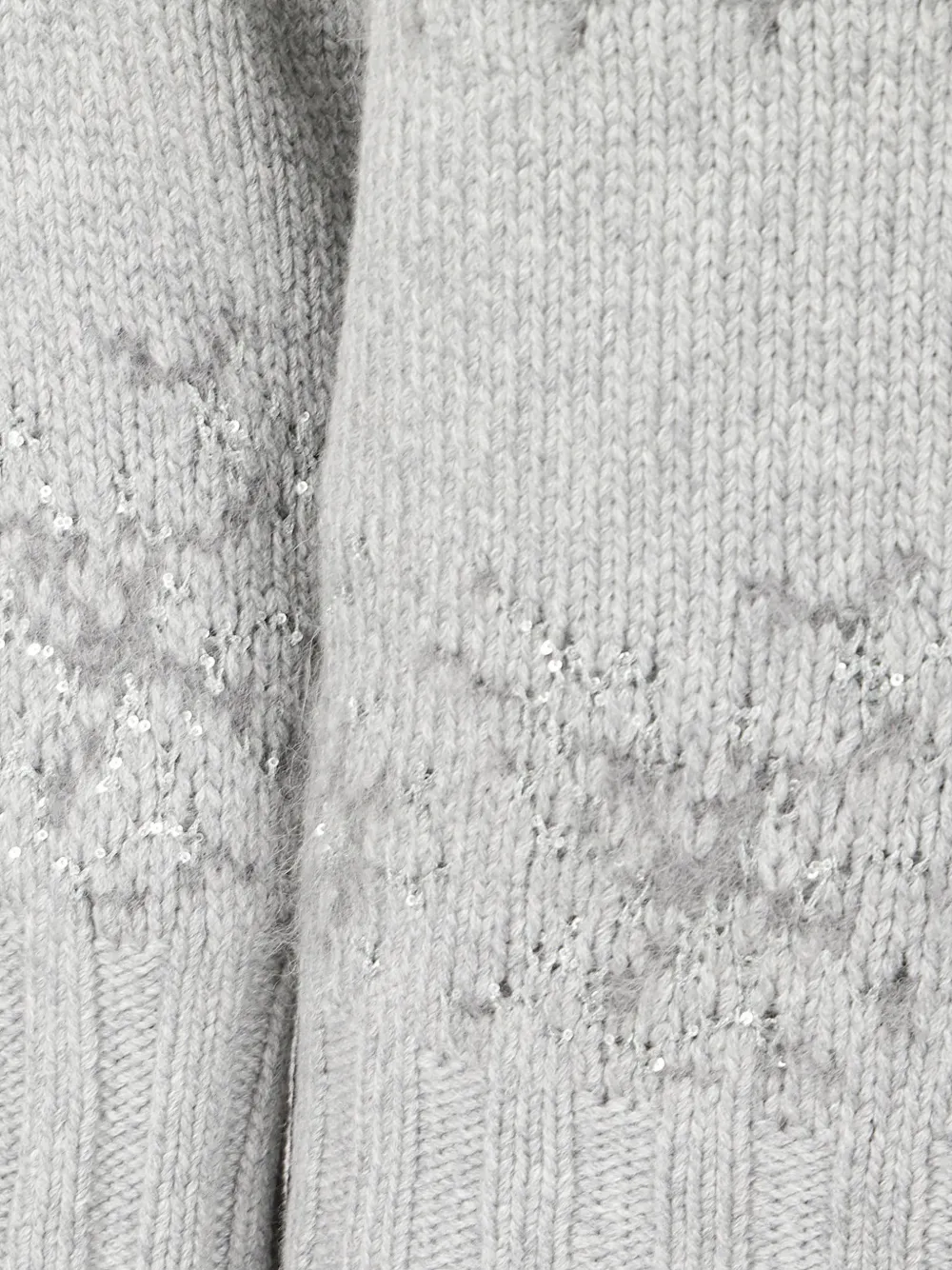 Fabiana Filippi sequin-embellished sweater Grijs