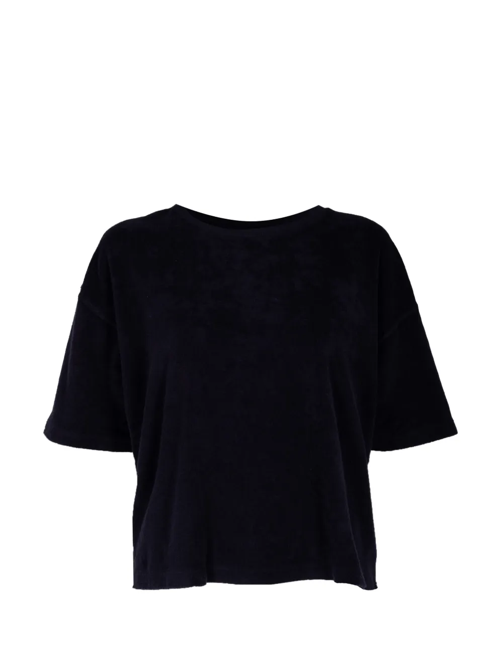 The Great. The Micro Terry Track Crew. T-shirt - Bleu