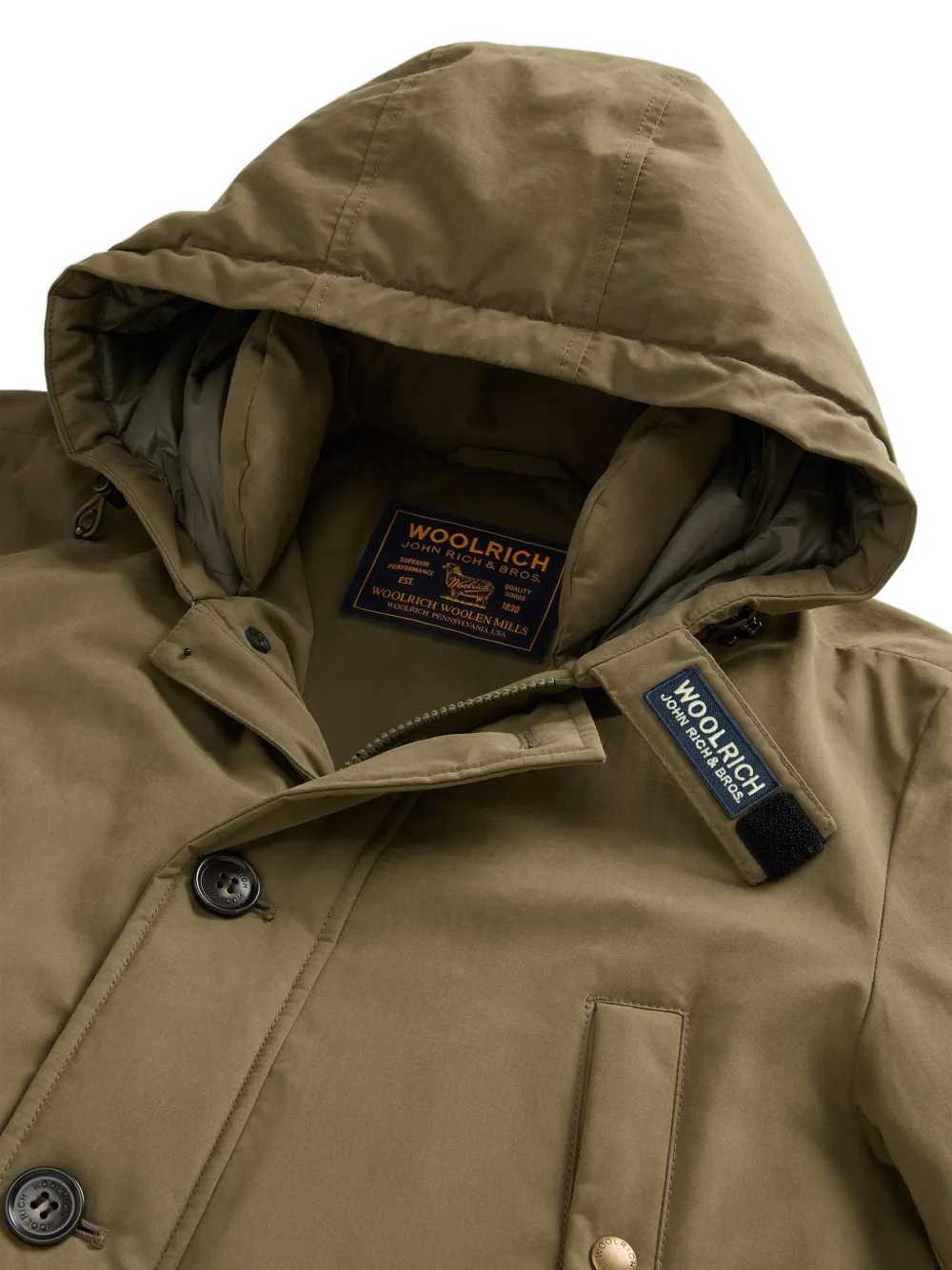 Woolrich Mountain Cloth parka Groen