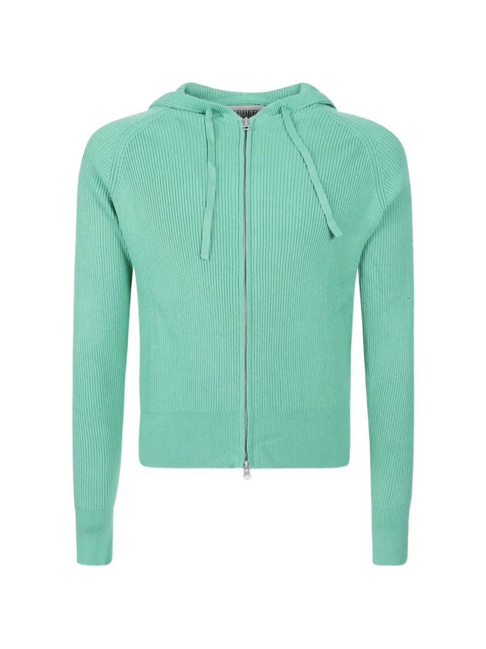Carrera ribbed zip-up cardigan - Verde