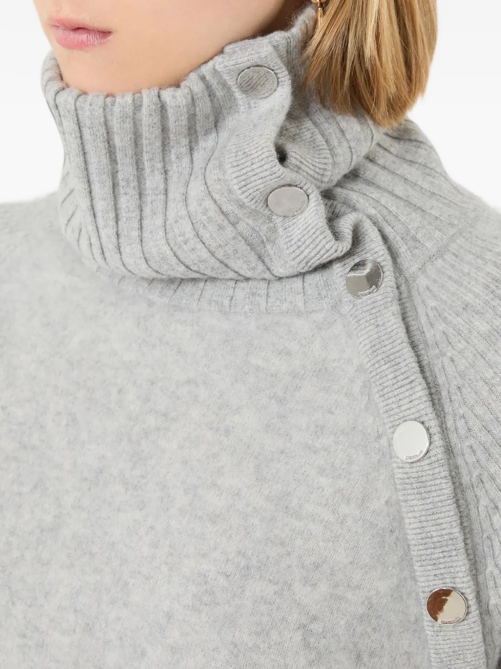 Sportmax button-embellishment sweater Grijs