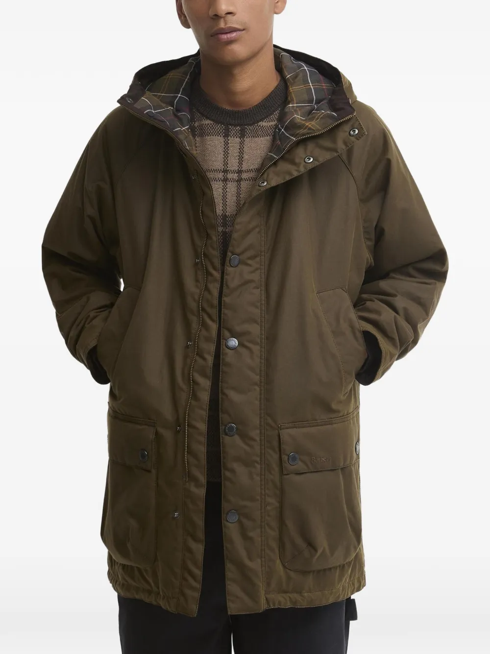 Barbour Bedale waxed parka - Braun