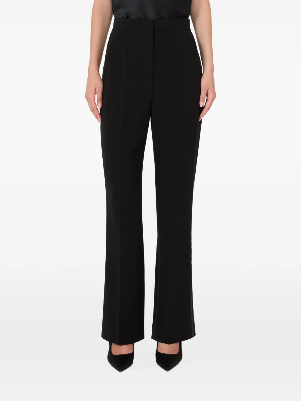 Max Mara satin-trimmed trousers - Nero