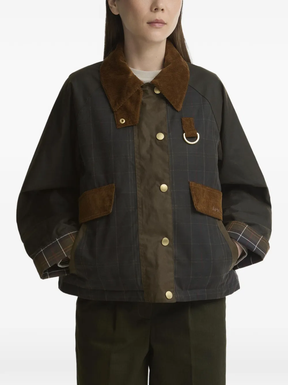 Barbour Irene waxed jacket - Grün