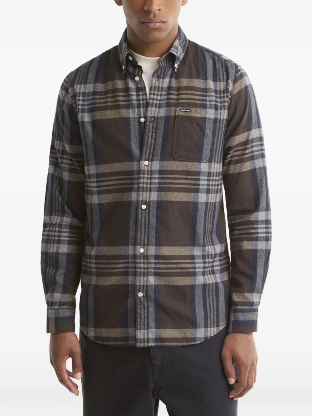 Barbour sleeved shirt - Braun