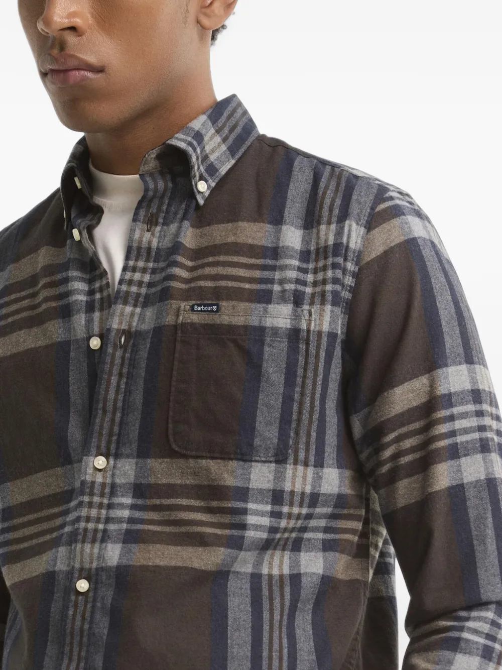Barbour Dovedale tailored long-sleeved shirt Bruin