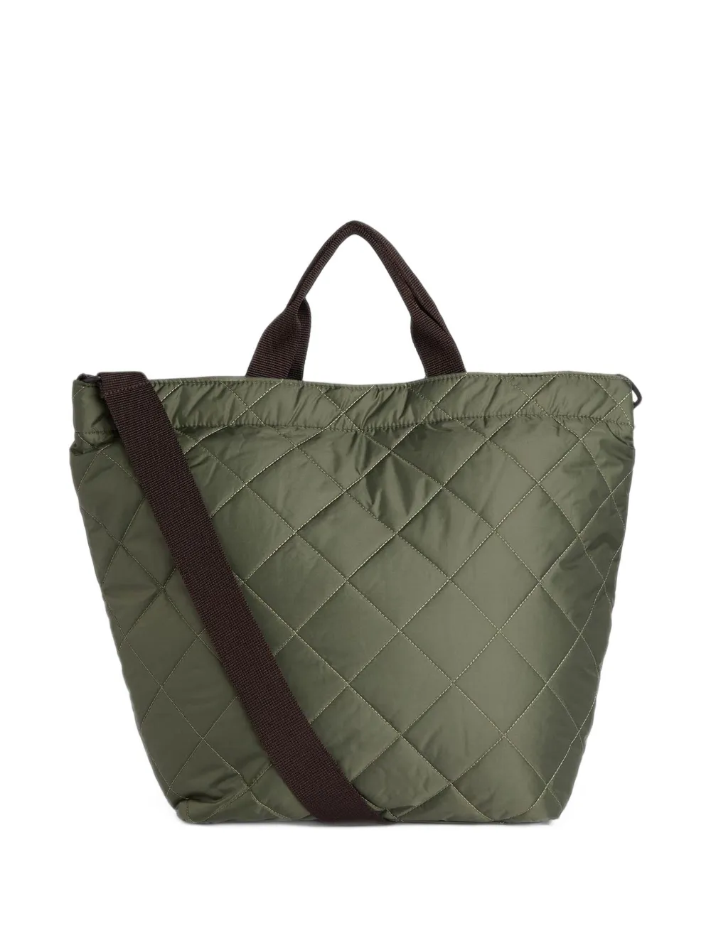 Barbour Liddesdale quilted tote bag Groen