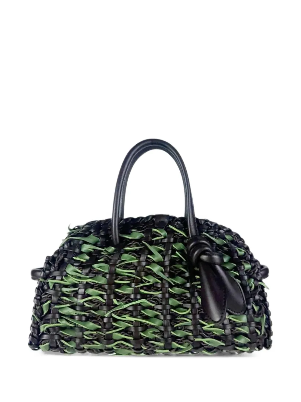 Jacquemus le petit Turismo woven tote bag Zwart
