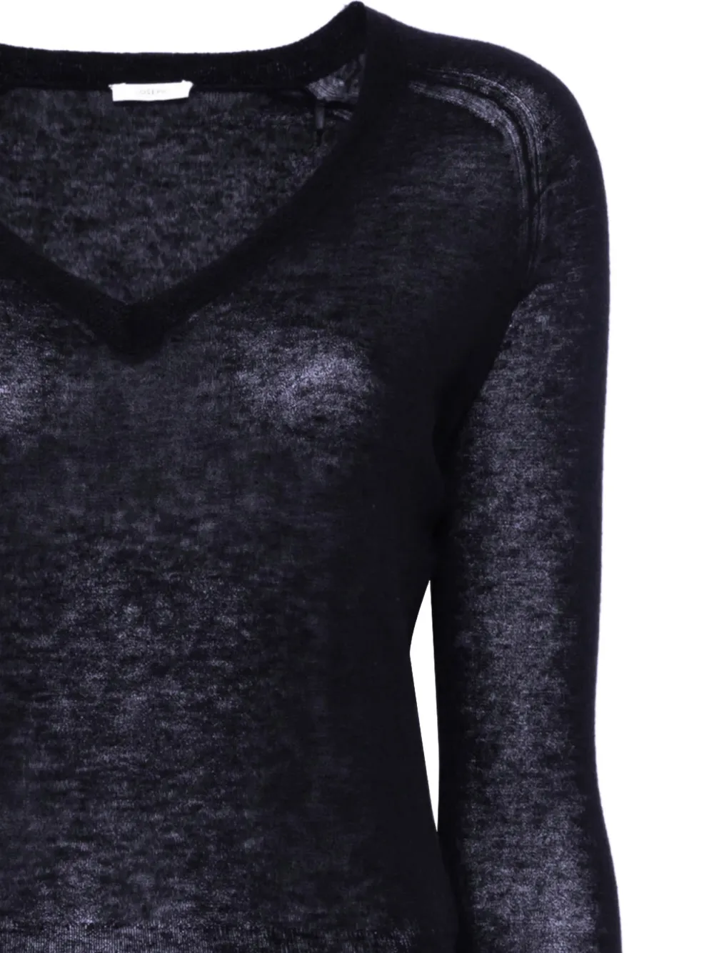 JOSEPH Cetus Cashair V-neck cashmere sweater Zwart