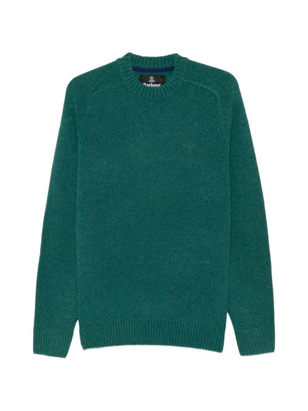 Barbour embroidered-logo wool sweater - Grün