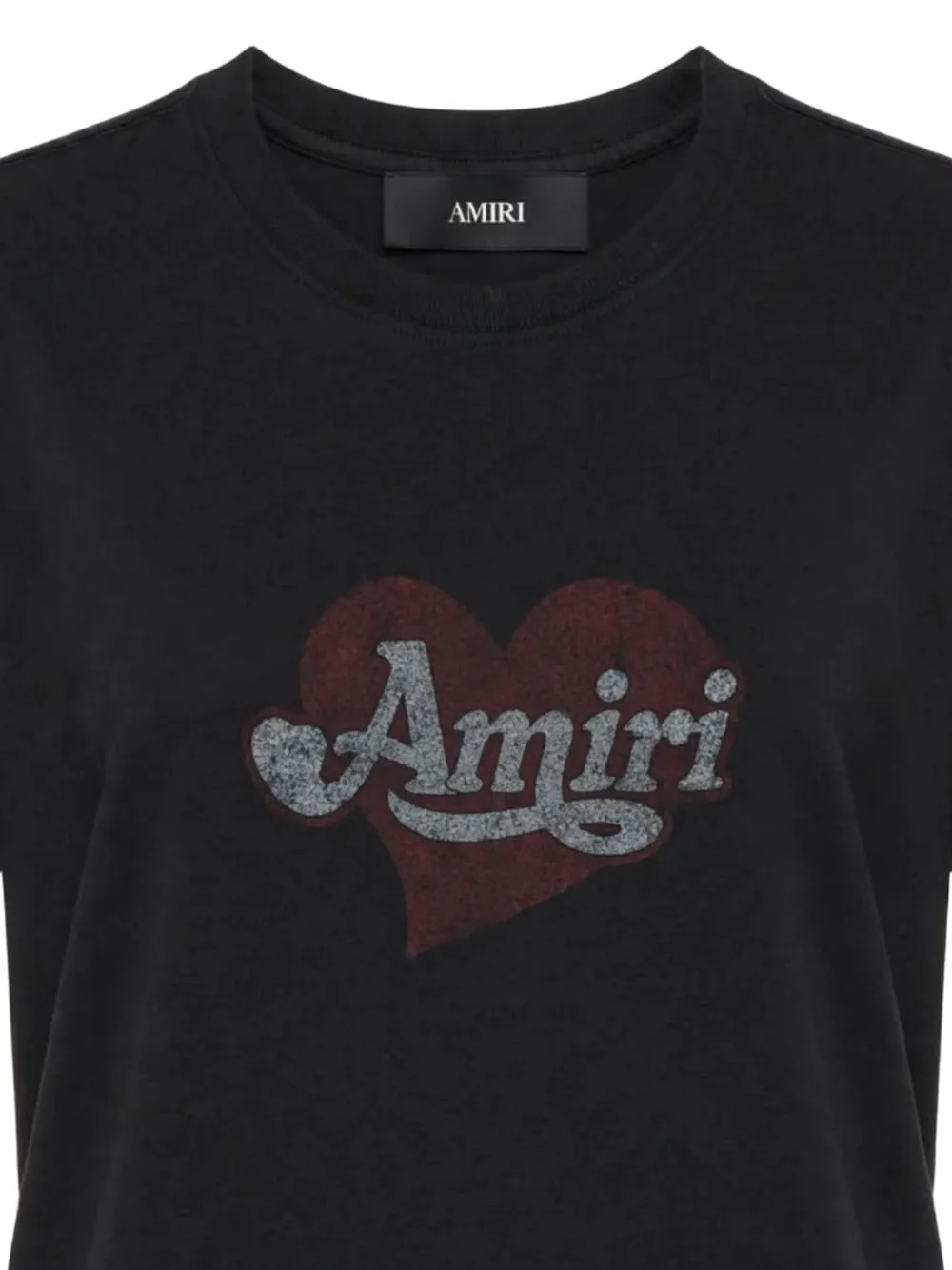 AMIRI -heart T-shirt Zwart