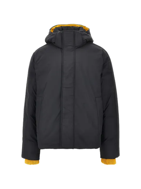 Ea7 Emporio Armani logo-tape hooded padded jacket