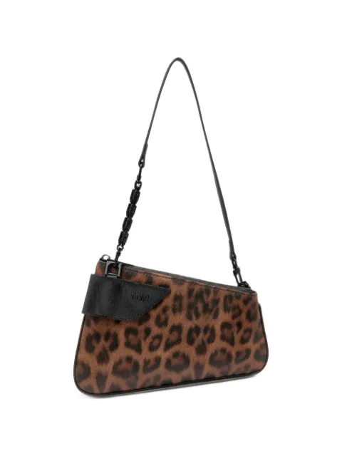 GCDS Comma leopard-print shoulder bag