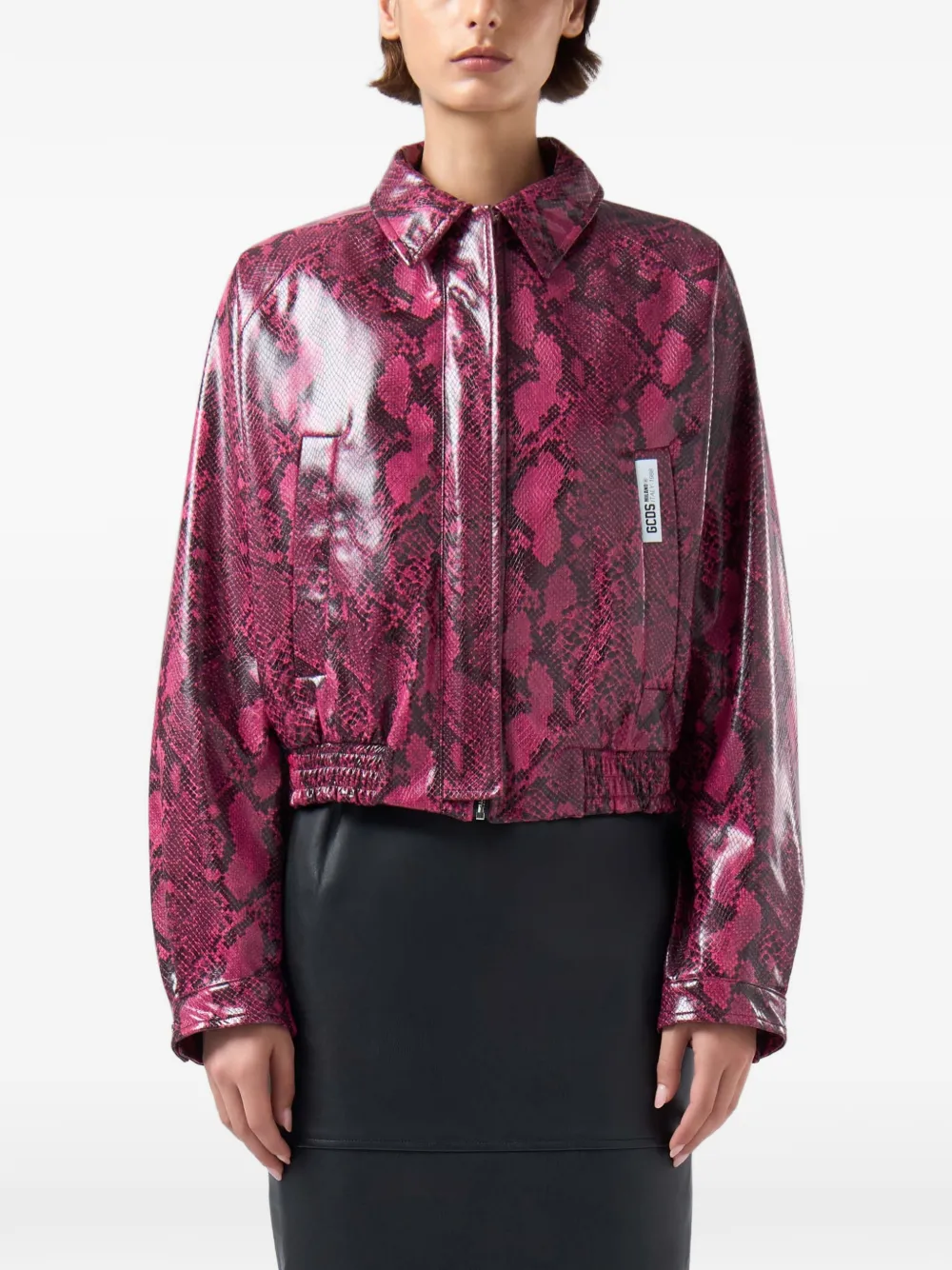 GCDS python-effect jacket Roze
