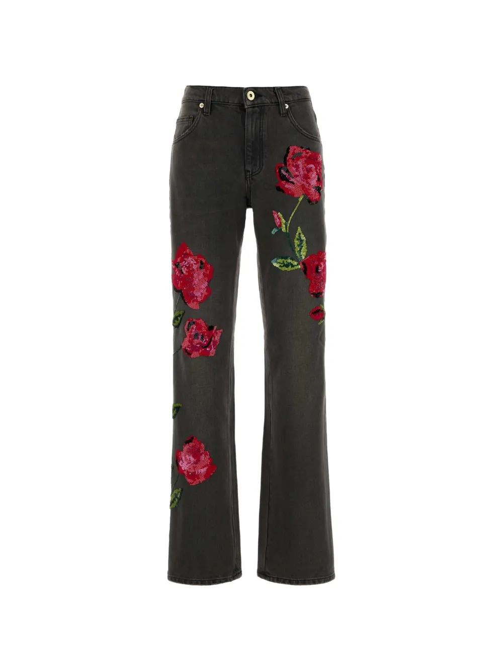 Blumarine sequin-embroidered jeans Grijs