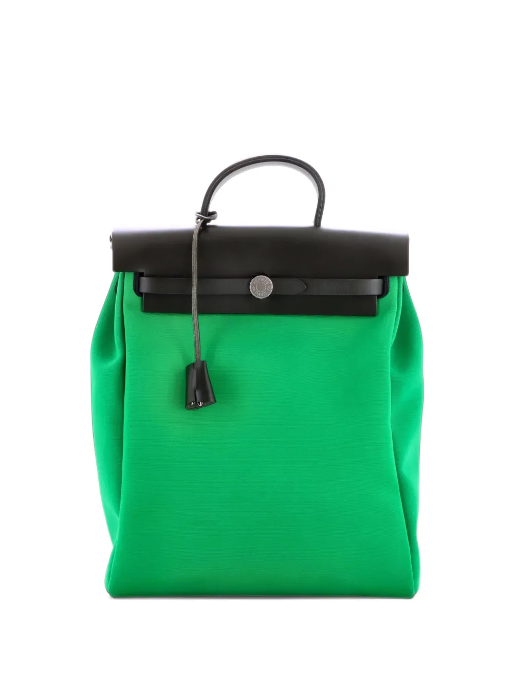 Hermès Pre-Owned Herbag A Dos Zip Toile and Leather backpack - Grün