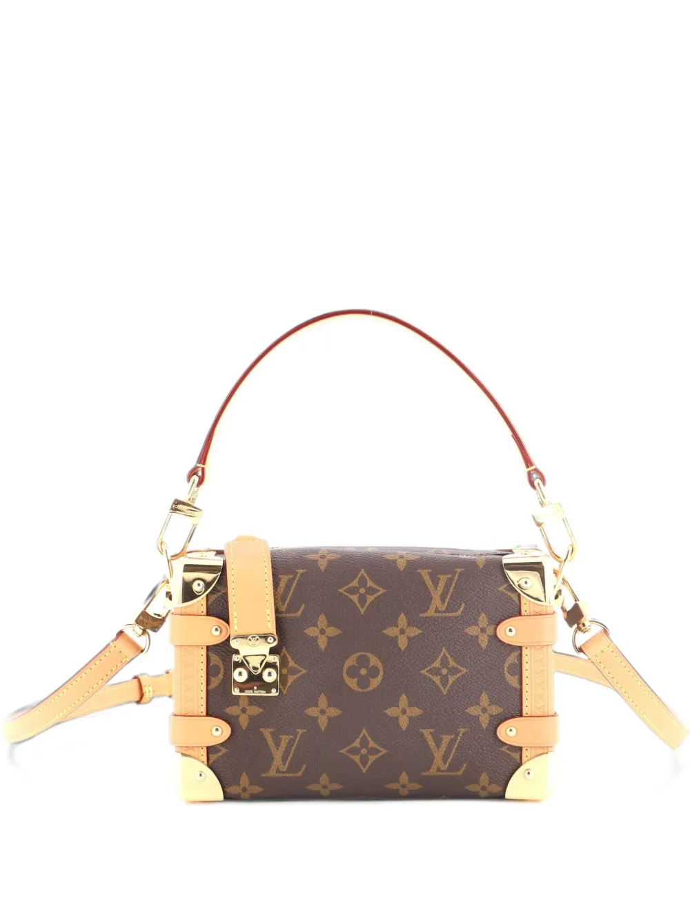 Louis Vuitton Pre-Owned Side Trunk Handbag Monogram Canvas PM shoulder bag - Brown