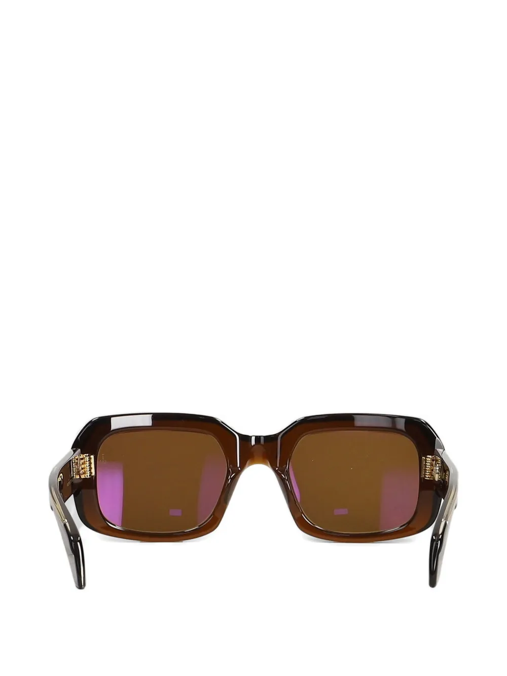 Jacques Marie Mage medium Aldo rectangle-frame sunglasses Bruin