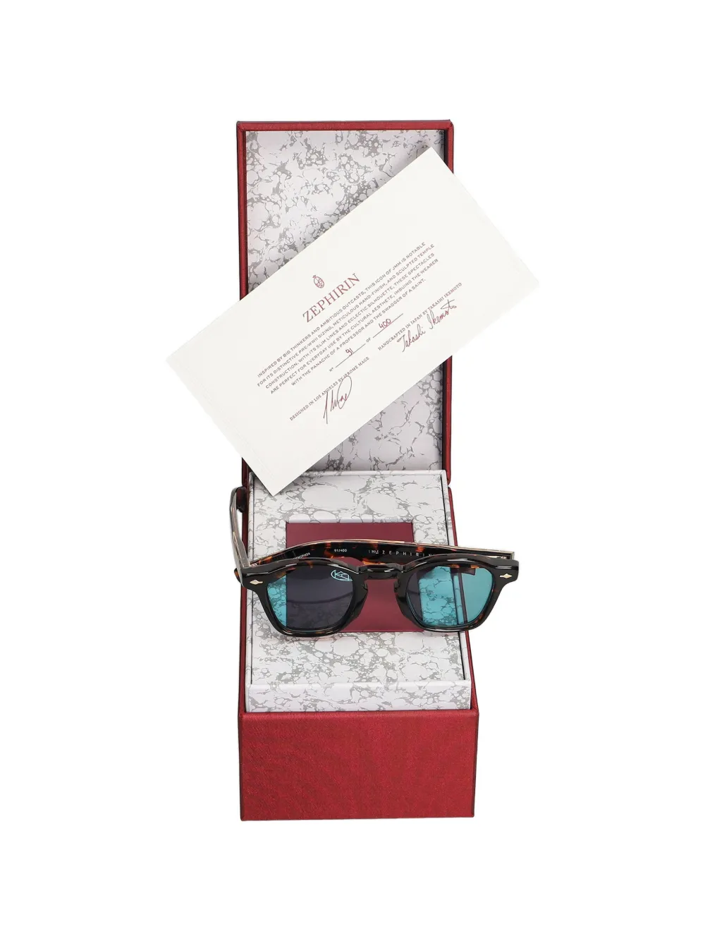 Jacques Marie Mage Zephirin tortoiseshell-effect sunglasses Bruin